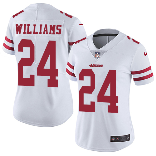 San Francisco 49ers Limited White Women K Waun Williams Road NFL Jersey #24 Vapor Untouchable